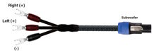 Audioquest Rocket 44 REL Subwoofer Cable - 2,5 m kabel pro subwoofer REL - silver spade (2)